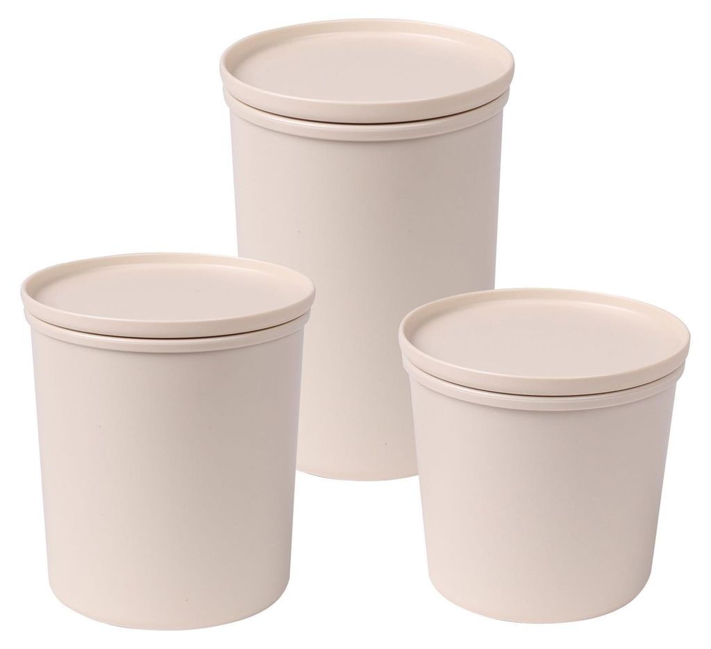 AWAVE Frischhaltedose rPET 500/800/1.000 ml Set 3-teilig | Natur