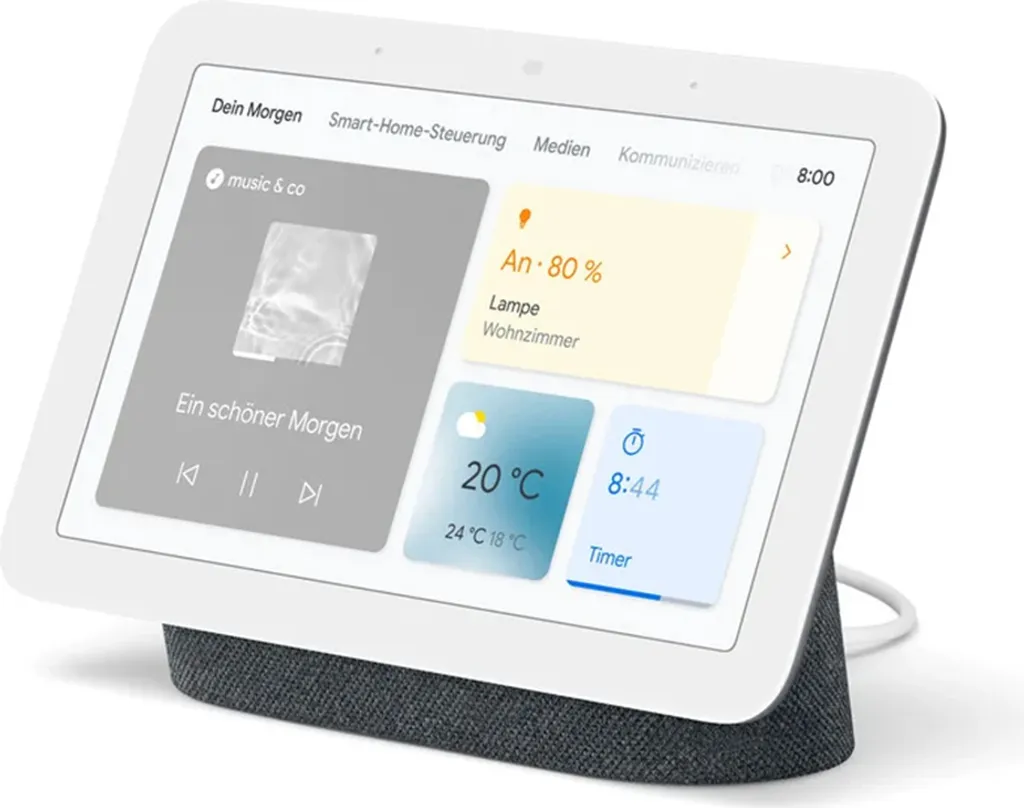 Google Nest Hub 2 Galet : Écran Connecté avec Assistant Google Intégré