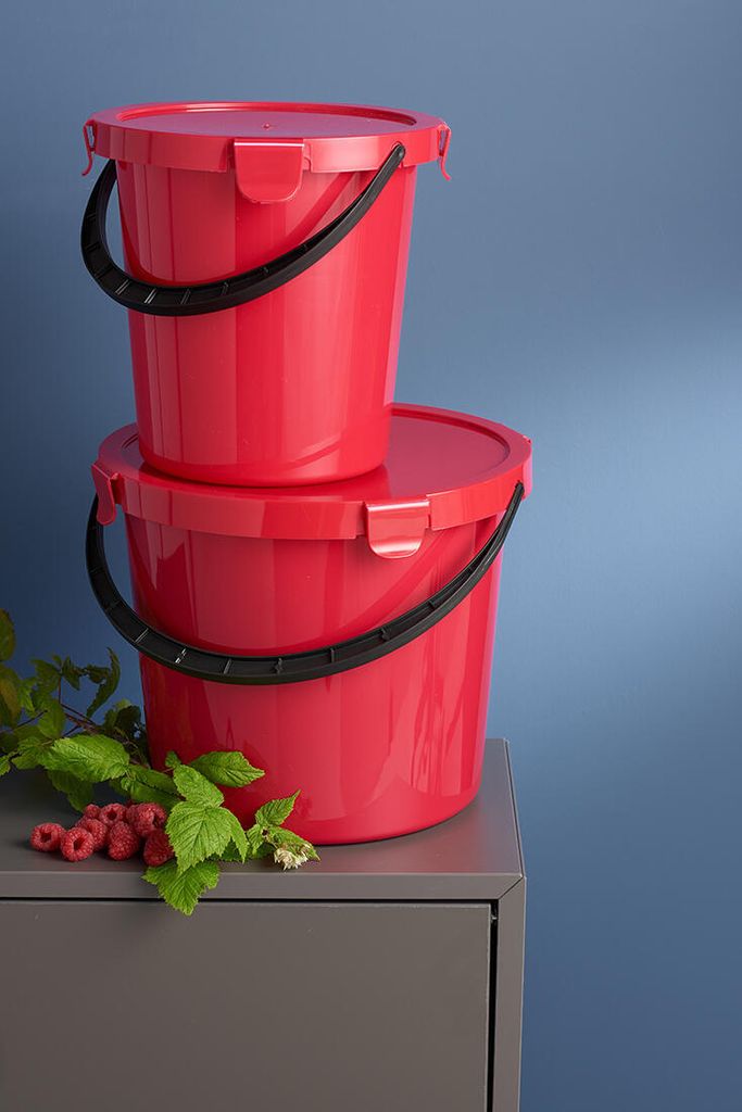 Kbelík s víkem Plast Team Berry 5 l tmavě šedý Obrázek produktu 5