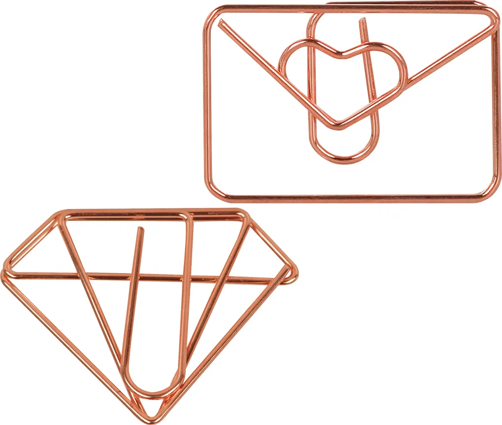 Fini les feuilles volantes avec ces clips de bureau or BRUNNEN - 16 pcs