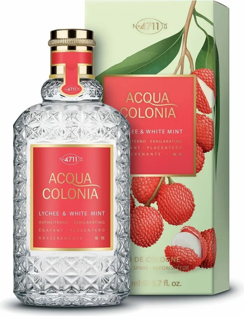 Parfum Été Frais 4711 Lychee & White Mint 170 ml Idéal Usage Quotidien