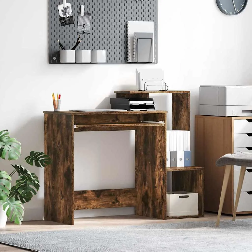 Scrivania Rovere Affumicato 106x41 cm Maison Exclusive | Mobile Ufficio