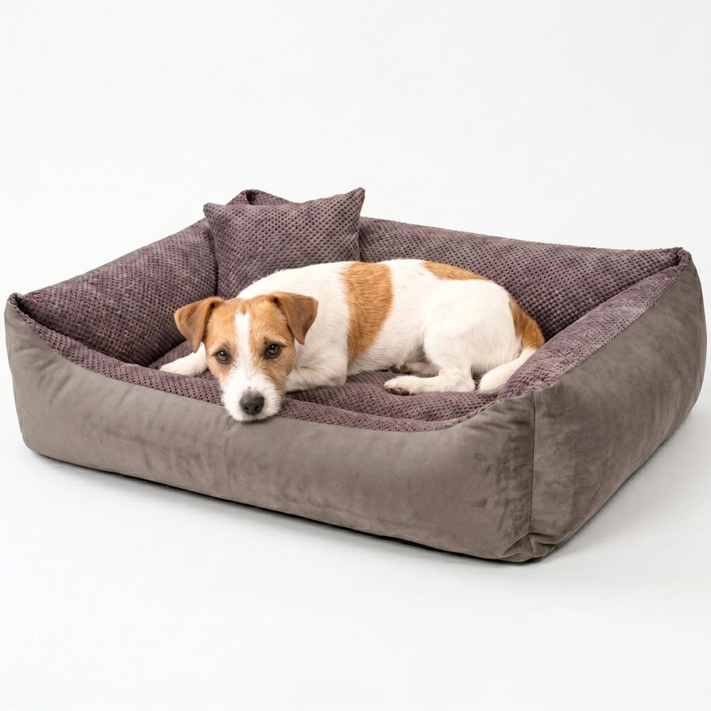 4L Textil TEO Hundekorb mittelgroße Hunde Kuscheliges Produktbild 