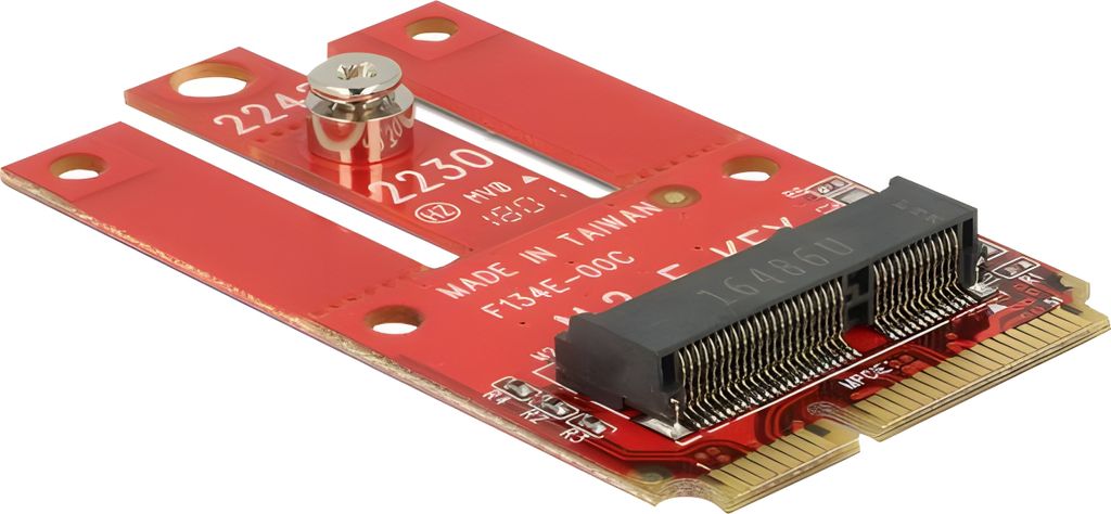 Delock 63909 DELOCK Adapter MiniPCIe > M.2 KeyE Slot Productafbeelding 