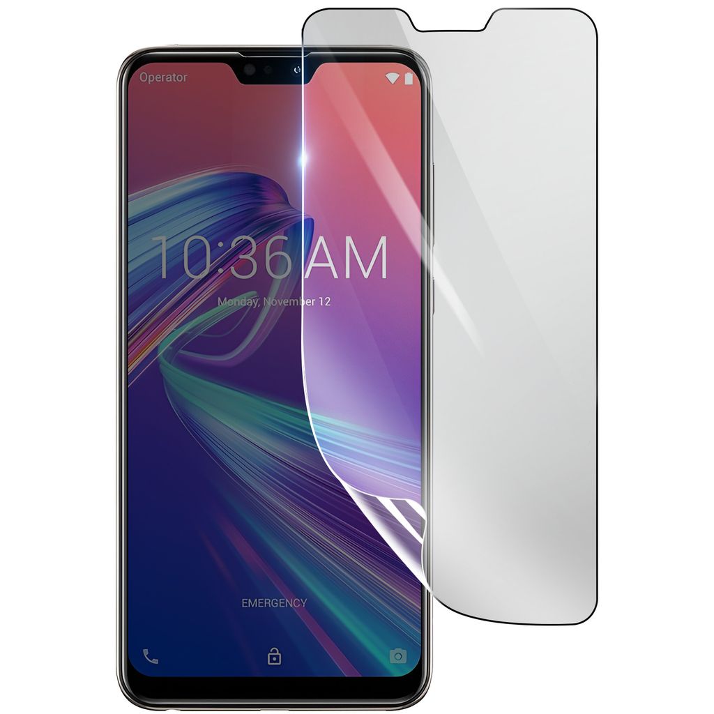 3mk, Stoß- und kratzfester Hydrogel Bildschirmschutz für Asus ZenFone Max Pro M2 ZB631KL, Transparent