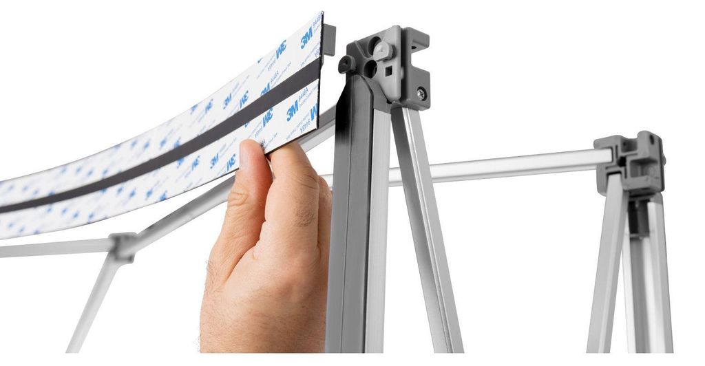 Wand Magnetic Pop Up Standard - 3x3, gebogen, im Koffer