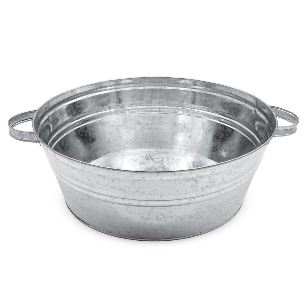 Zinkwanne Pflanzkübel 13 Liter mit Griffen - 40 x 14 cm - Produktbild 