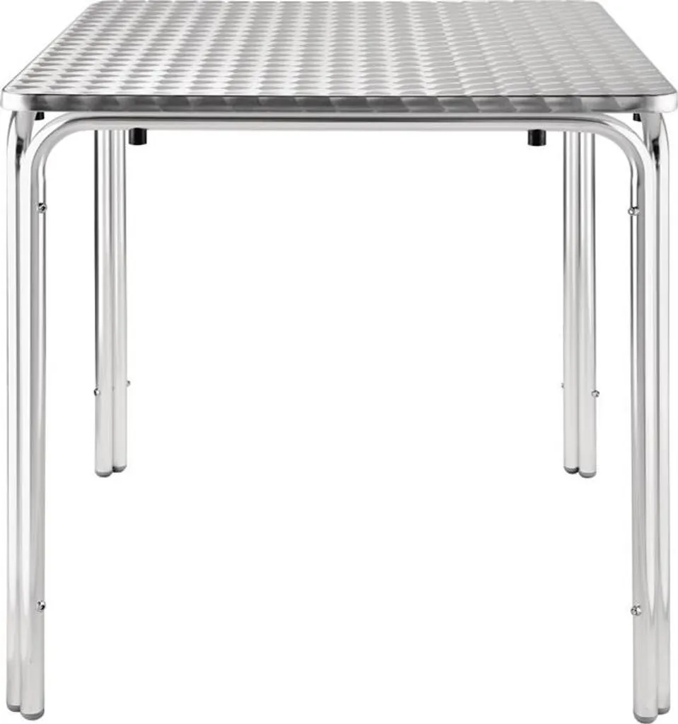 Table bistro stable Bolero en inox 70cm, fini les plateaux rouillés