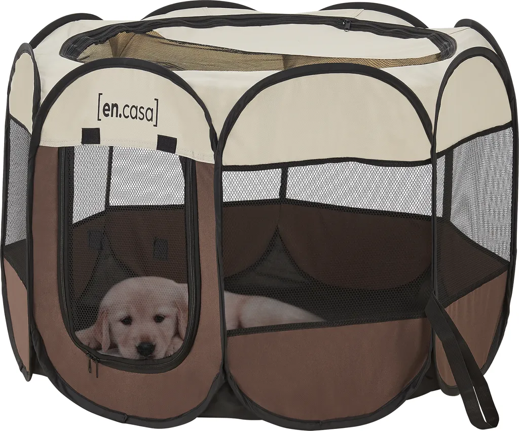 Parc pour animaux Pop Up 74cm avec maille aérée et toit zippé amovible