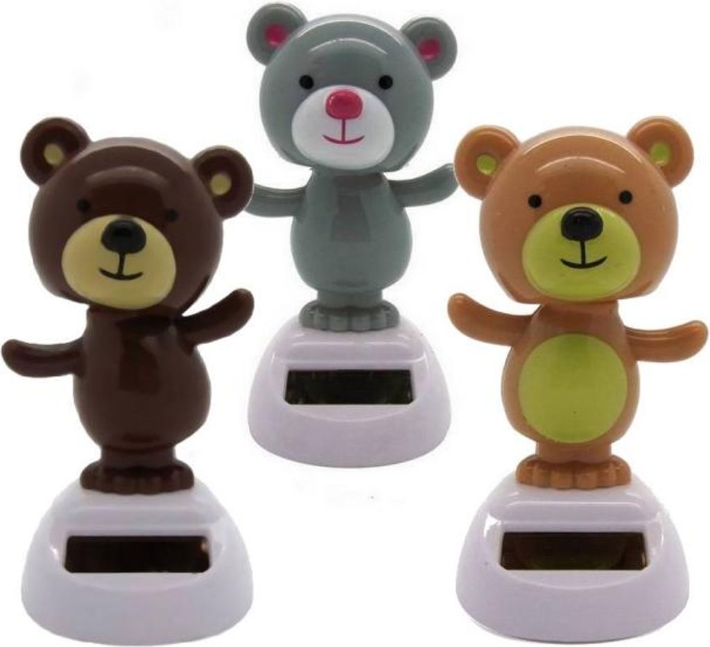 Solar Wackelfigur Bär, 10 cm Höhe Produktbild 