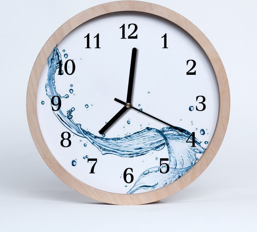 Holzuhr 30fi cm wanduhr - Wasser Wasser