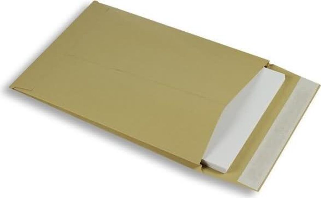 Faltentaschen 305x406x30mm 140g/qm haftklebend VE=125 Stück braun