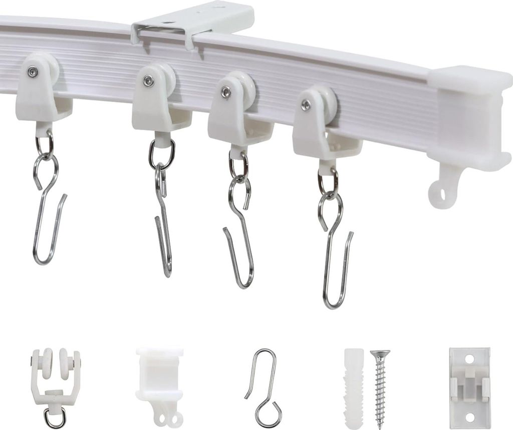 Flexible Decken-Vorhangschiene - Biegsam für Privatsphäre - 3 Meter