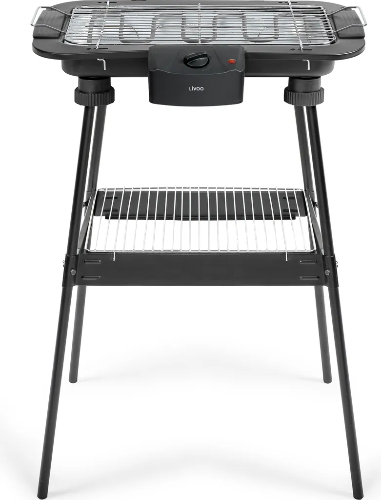 Barbecue électrique sur pieds sans charbon 2200W Livoo DOM506 noir