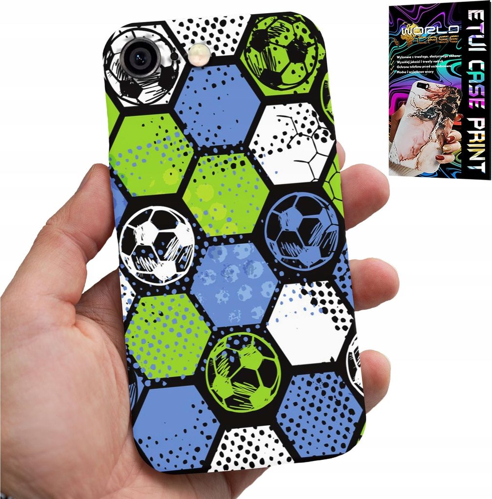 Etui Für Iphone ( 6 Plus ) - Fussball Rücken Design Fussball Etui