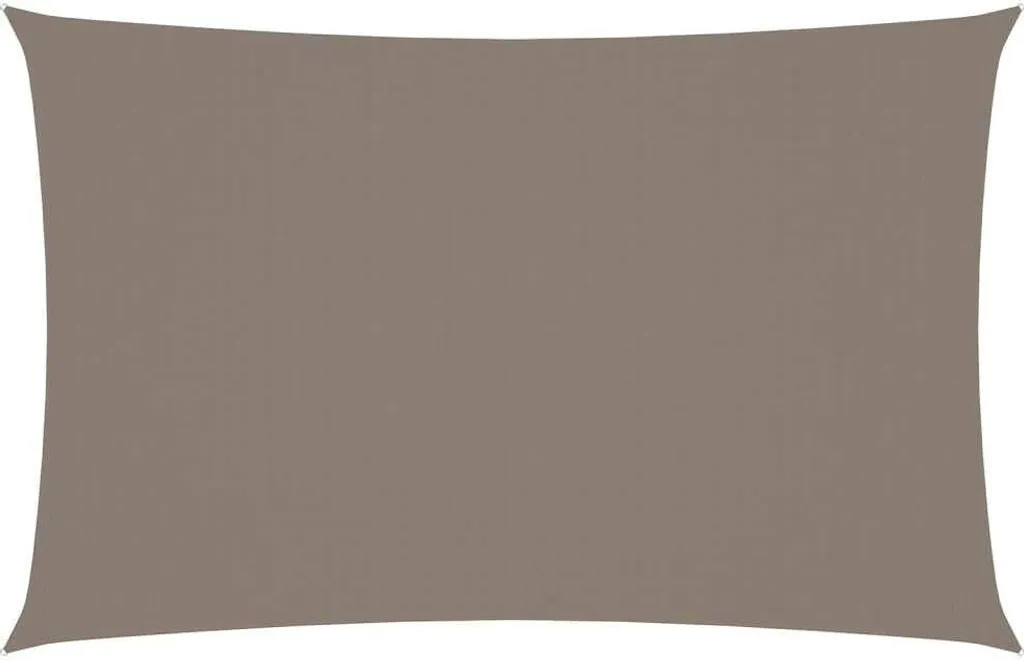 Toile d'ombrage rectangulaire 3x6m en Oxford Taupe pour terrasse et jardin