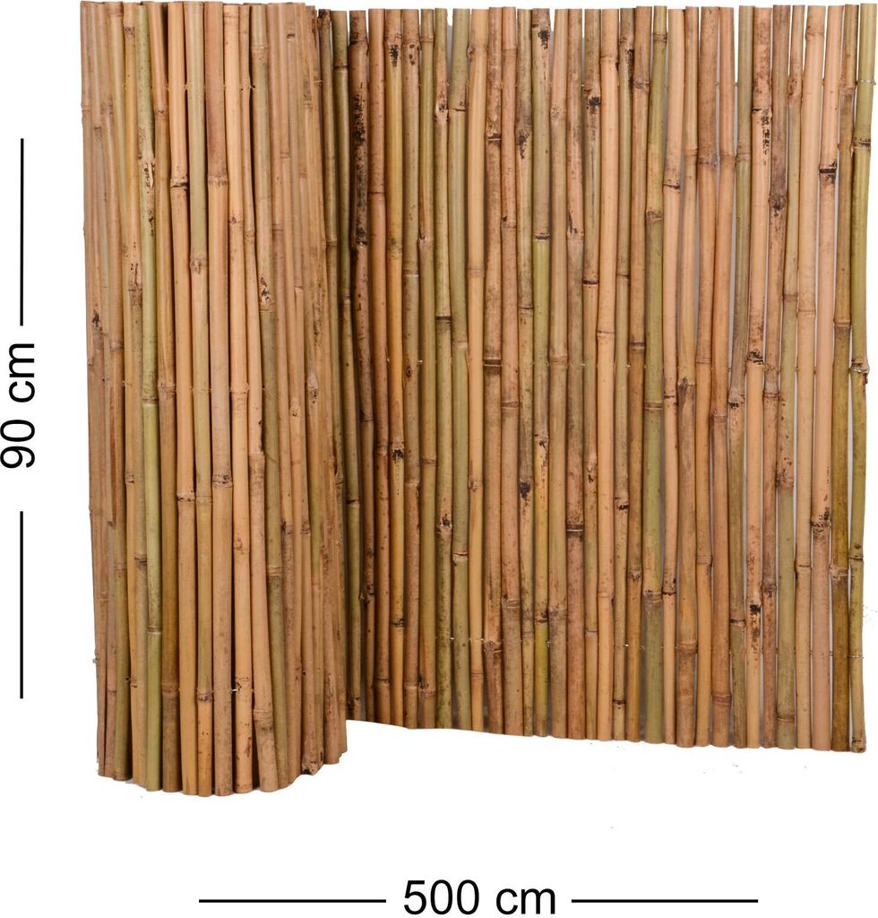 UNUS Sichtschutzzaun Sichtschutz Bambus 90x500 cm