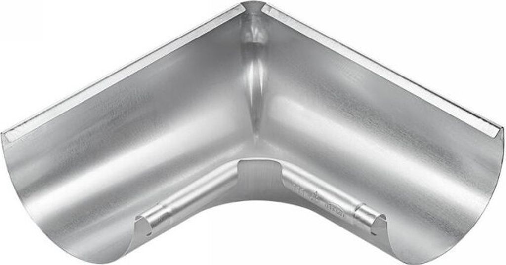 Titanzink Innenwinkel gezogen für halbrunde Dachrinne RG333 Winkel 90° Grad