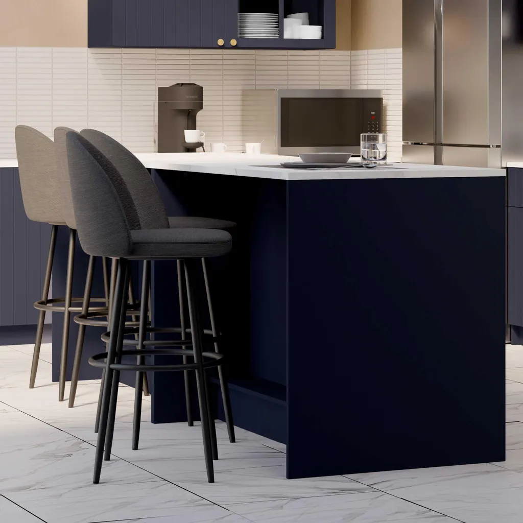 Ilot de Cuisine Central CHESTER 120cm Meuble de Rangement Multifonction - 11