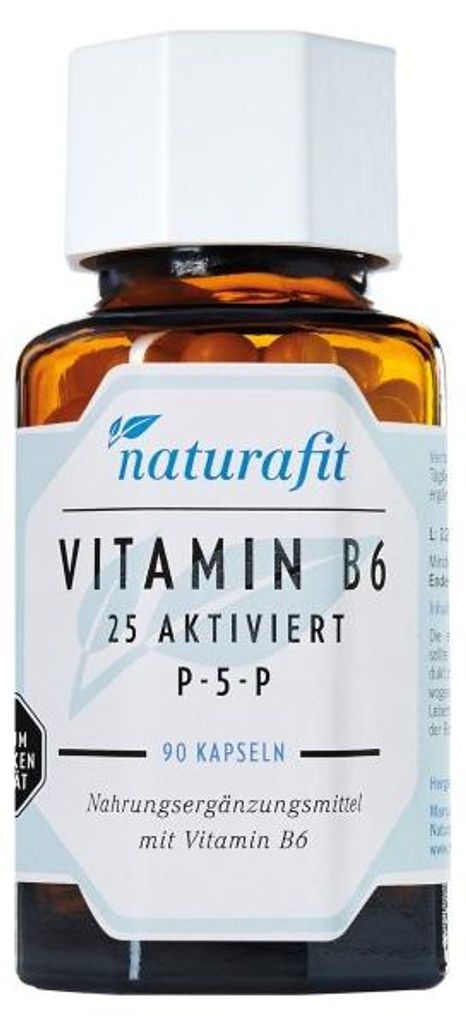 naturafit Vitamin B6 25 aktivovaných kapslí P-5-P, 90 Obrázek produktu 