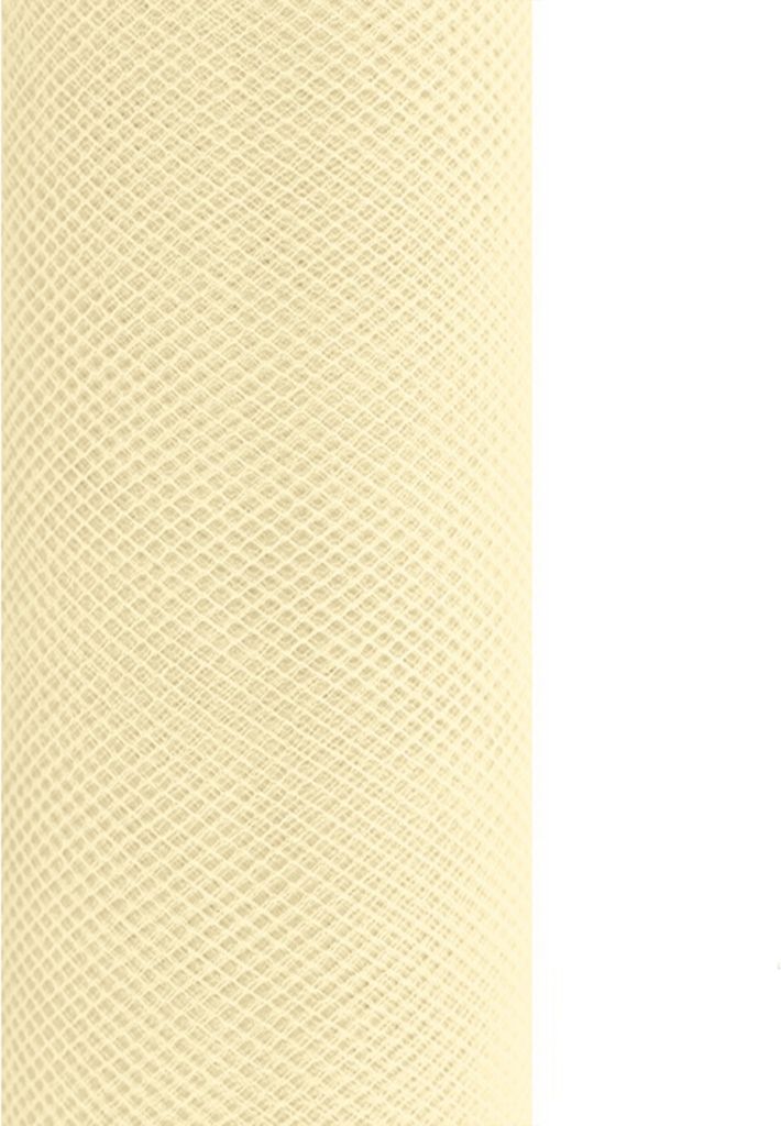 9m Rolle Tüll 30cm, Farbauswahl:creme / hellcreme 820