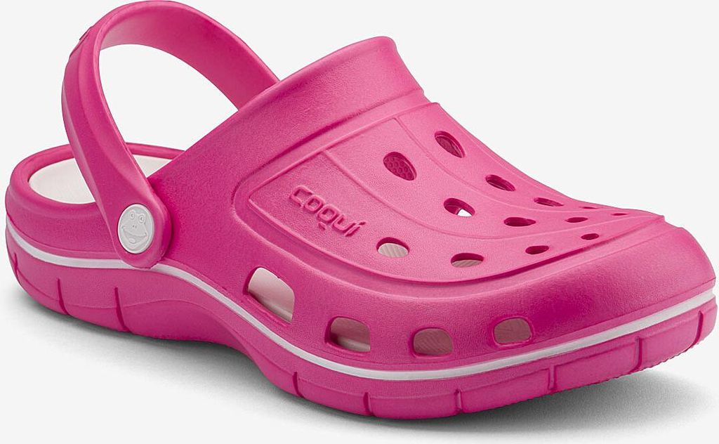 Schuhe COQUI Clogsy JUMPER Lt. Fuchsia/White Rosa 39