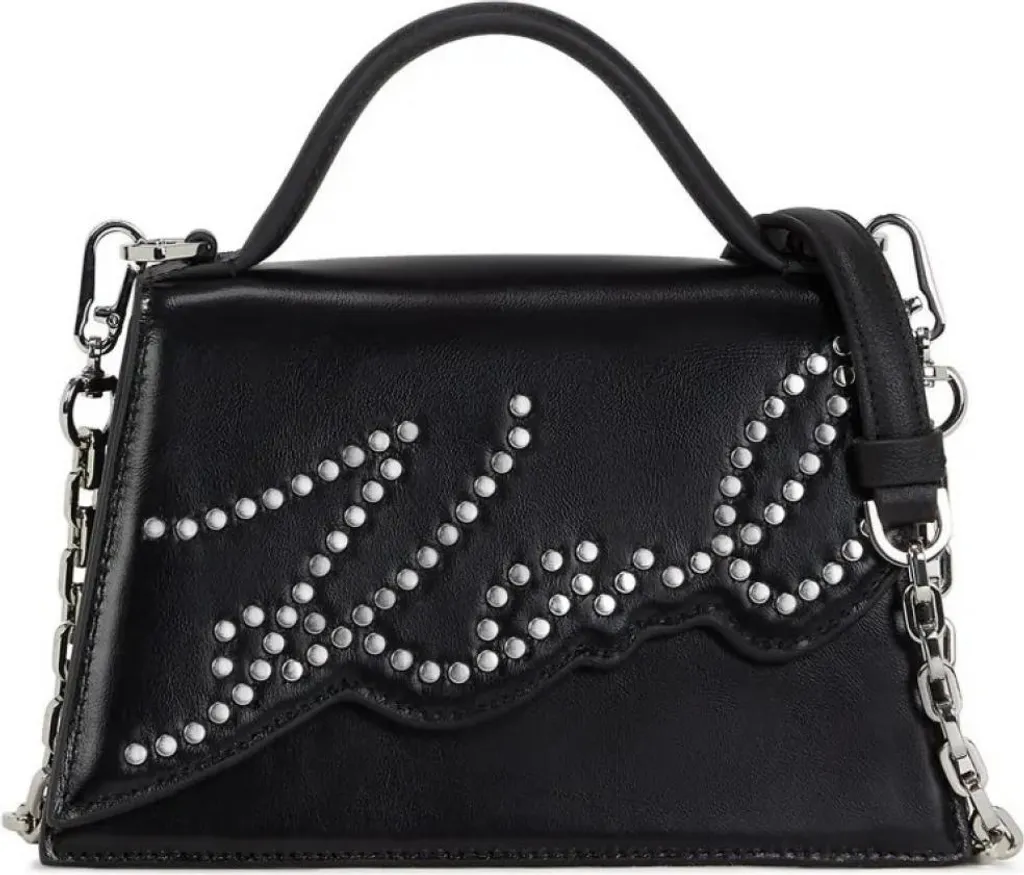 Petit Sac de Soirée Karl Lagerfeld Noir K Signature 2.0 pour Smartphone