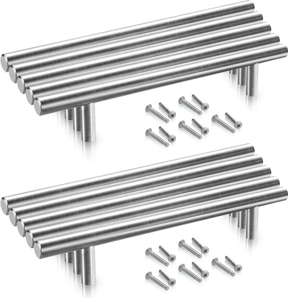 Jiubiaz Schrankgriff Möbelgriffe Küchengriffe Türgriff Küchengriff 220*160*10MM 20 Stück