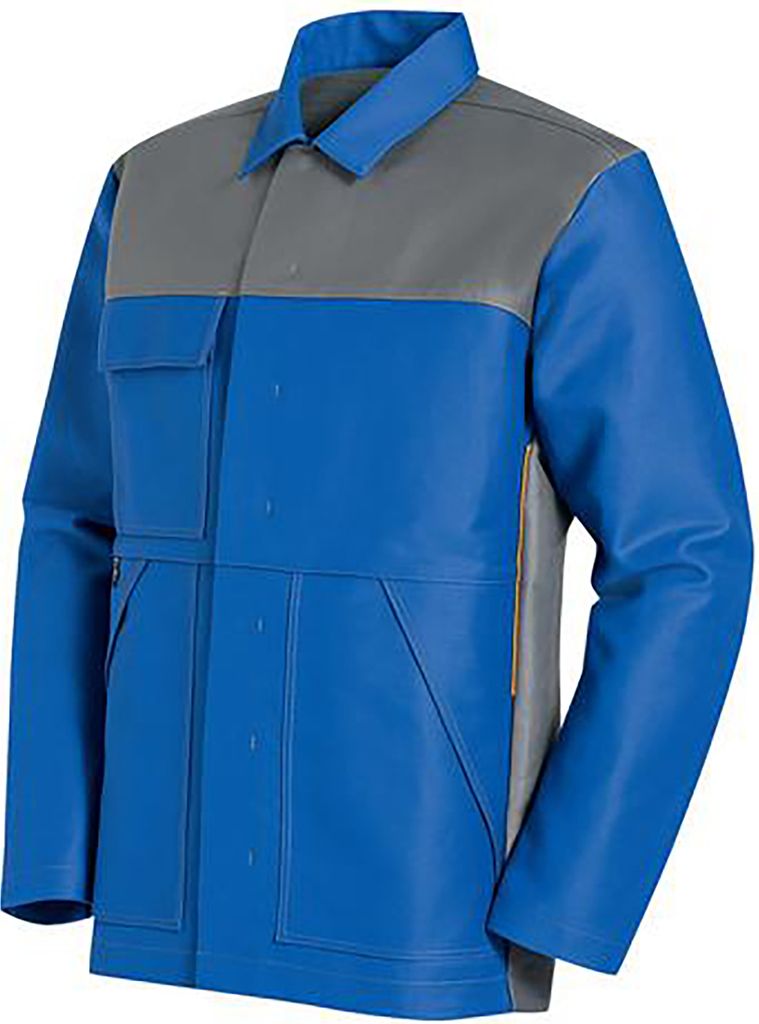 uvex Arbeitsjacke welding blau, grau, kornblau Gr. 98, 102