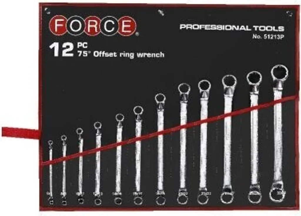 FORCE 51213P-8 Set 12 Chiavi ad Anello | Proteggi i tuoi Bulloni