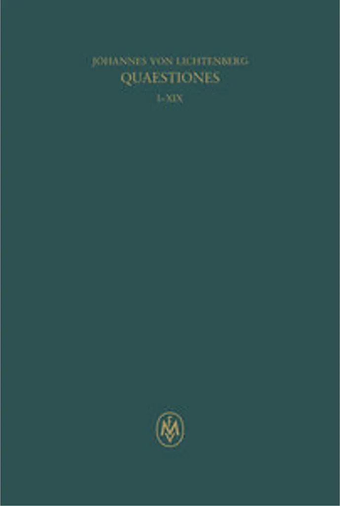 Quaestiones 1-19 : Ouvrage de référence pour études en droit et théologie