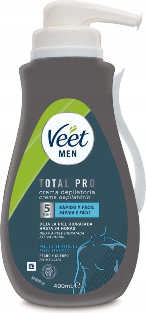 Veet Men Körperhaarentfernungscreme für empfindliche Haut, Produktbild 