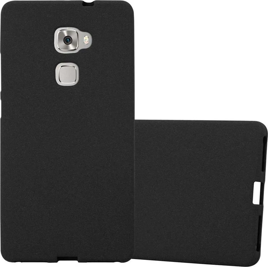 Custodia Cadorabo TPU per Huawei Mate S - Protezione Slim Nero Opaco