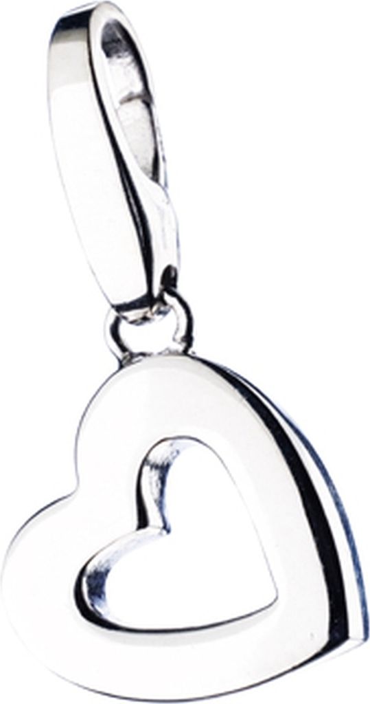 Charm Giorgio Martello Milano Herz durchbrochen, Silber 925 Silber Onesize