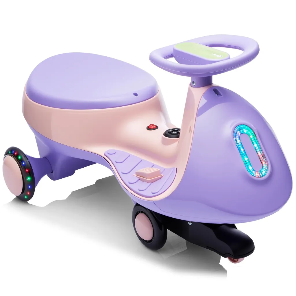 Jouet de plein air voiture électrique 12V 2 vitesses dès 3 ans rose