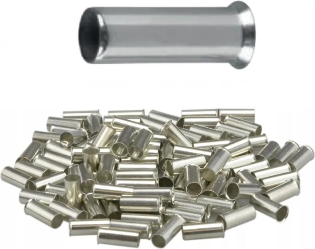 Ghiera per filo non isolato 0,5/8 (100 pz.) - Terminali a Bussola Professionali