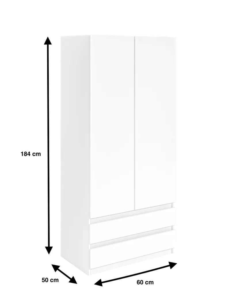 Armoire bureau 60 cm blanche pour optimiser le rangement du télétravail
