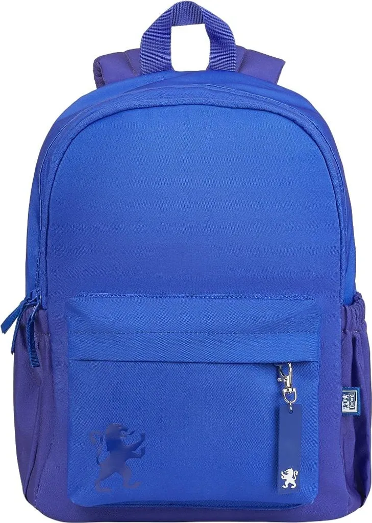 Grand sac à dos d'école bleu Oxford avec dégradé et bretelles confort