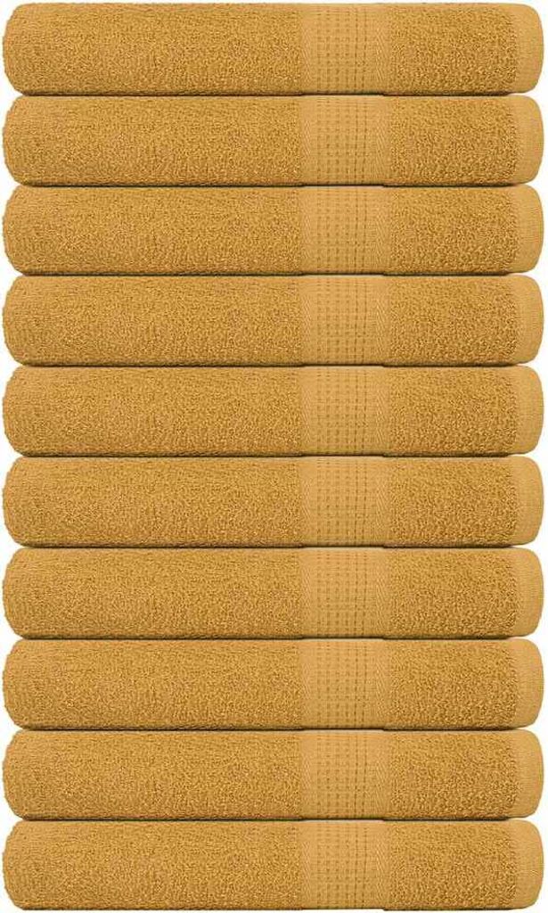 Saunatücher 10 Stk. Golden 80x200 cm 360 g/m² 100% Baumwolle