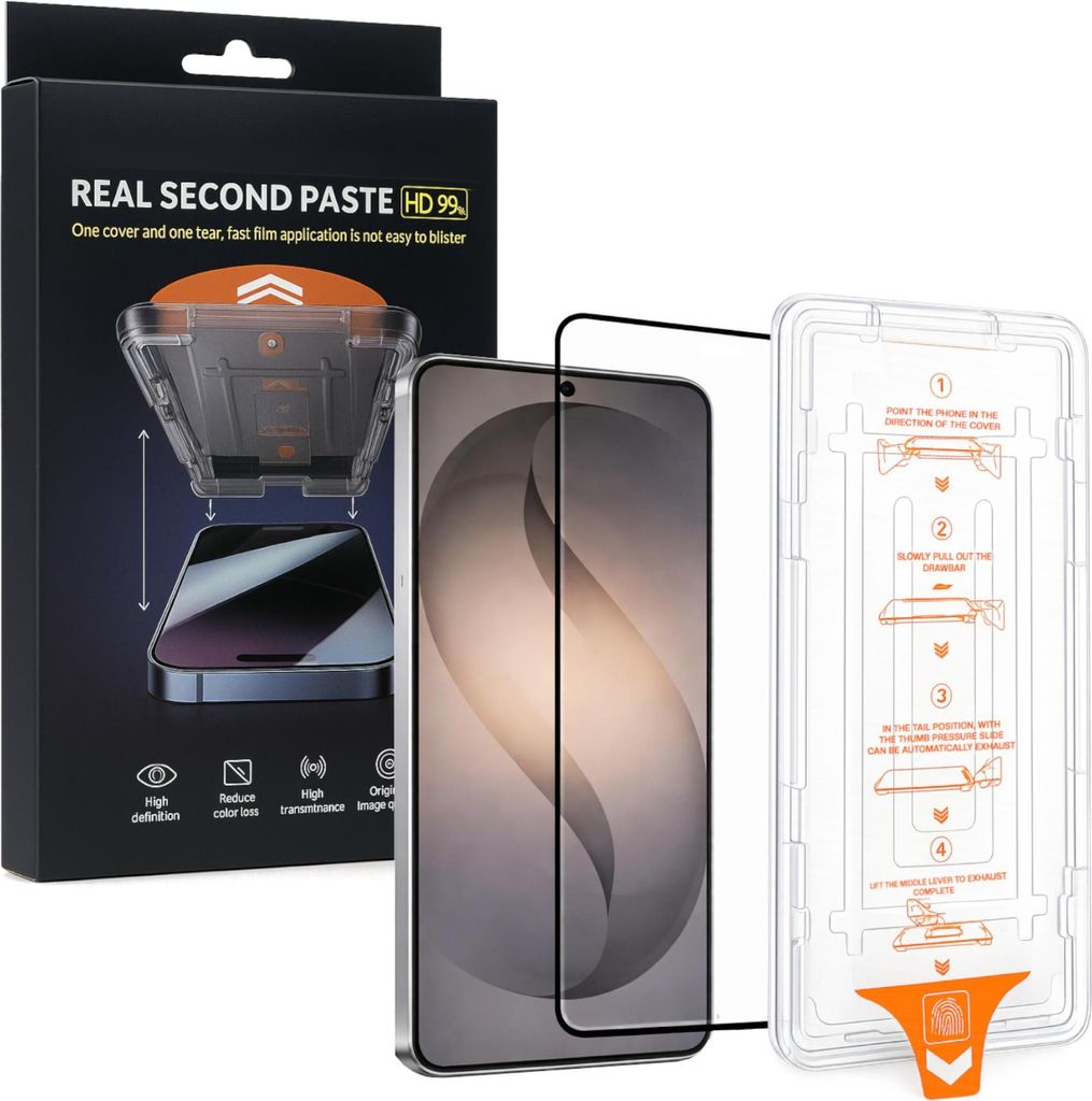 SnapFit Display Schutzglas für Samsung Galaxy S26 Plus 5G mit Anbringhilfe H9