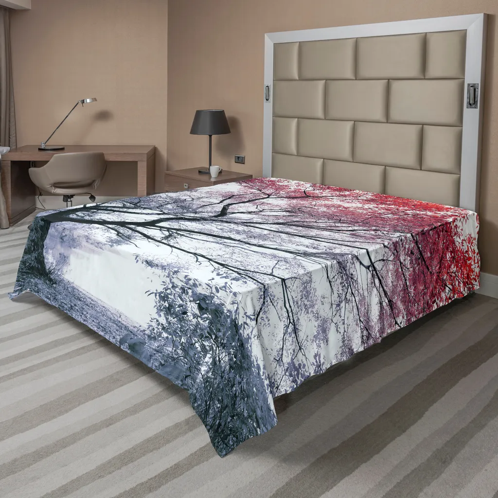 Lenzuolo ABAKUHAUS Albero Verde 260x228 Stampa 3D Microfibra