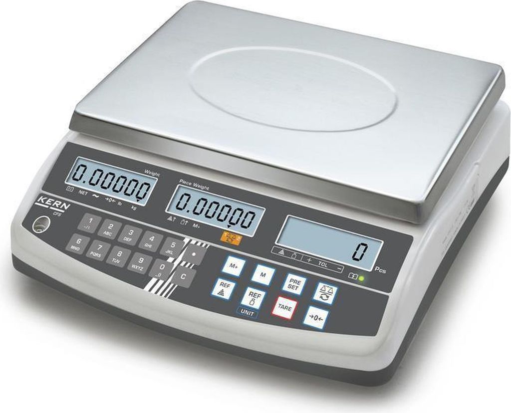 Kern Zählwaage Wägebereich (max.) 3 kg Ablesbarkeit 0.01 g über Steckernetzteil mehrfarbig (CFS 3K-5)