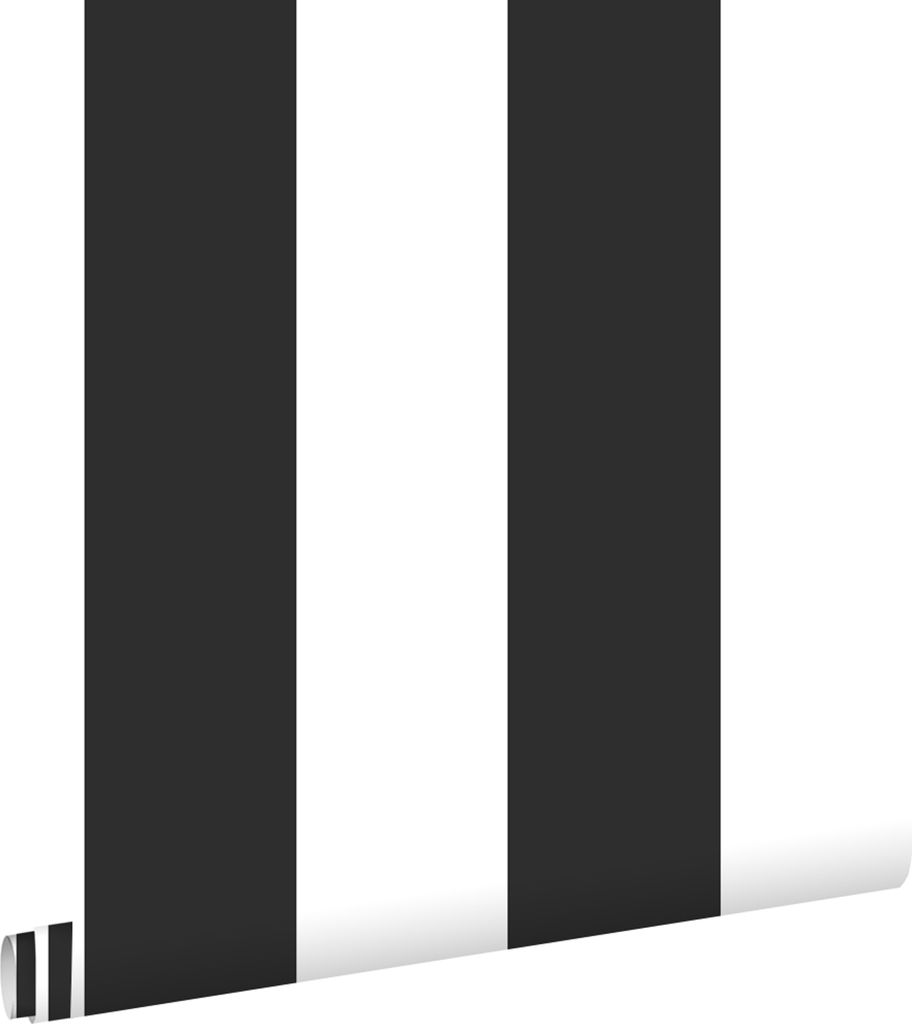 ESTAhome carta da parati strisce bianco e nero 53 cm x Immagine del prodotto 