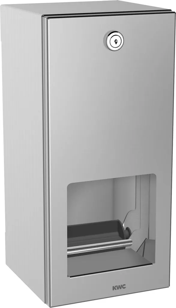 Porte-papier toilette double RODAN Inox Satiné KWC 144x301x138 mm