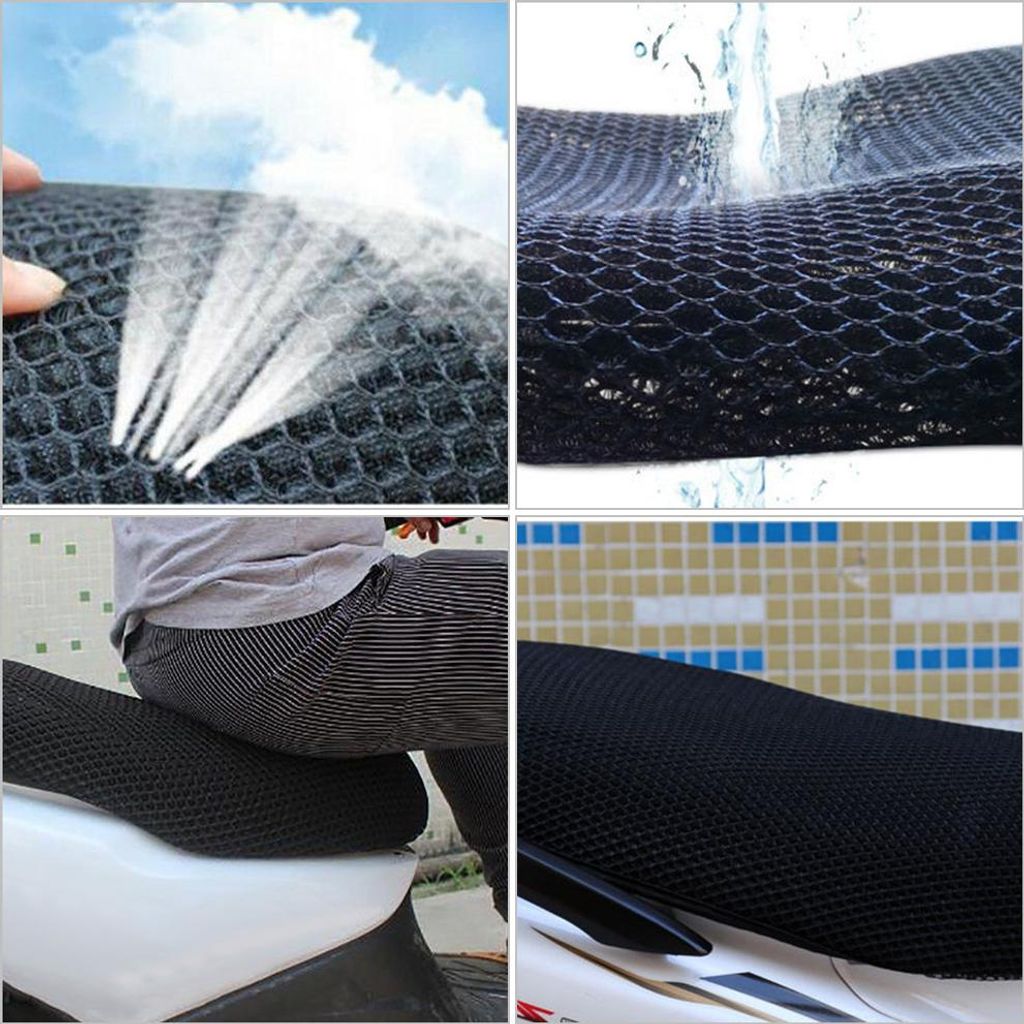 Motorrad-Sitzbezug, Sonnenschutz, kühles Kissen, Schutz, Sonnenschutz, Wärmedämmung, Netzpolster