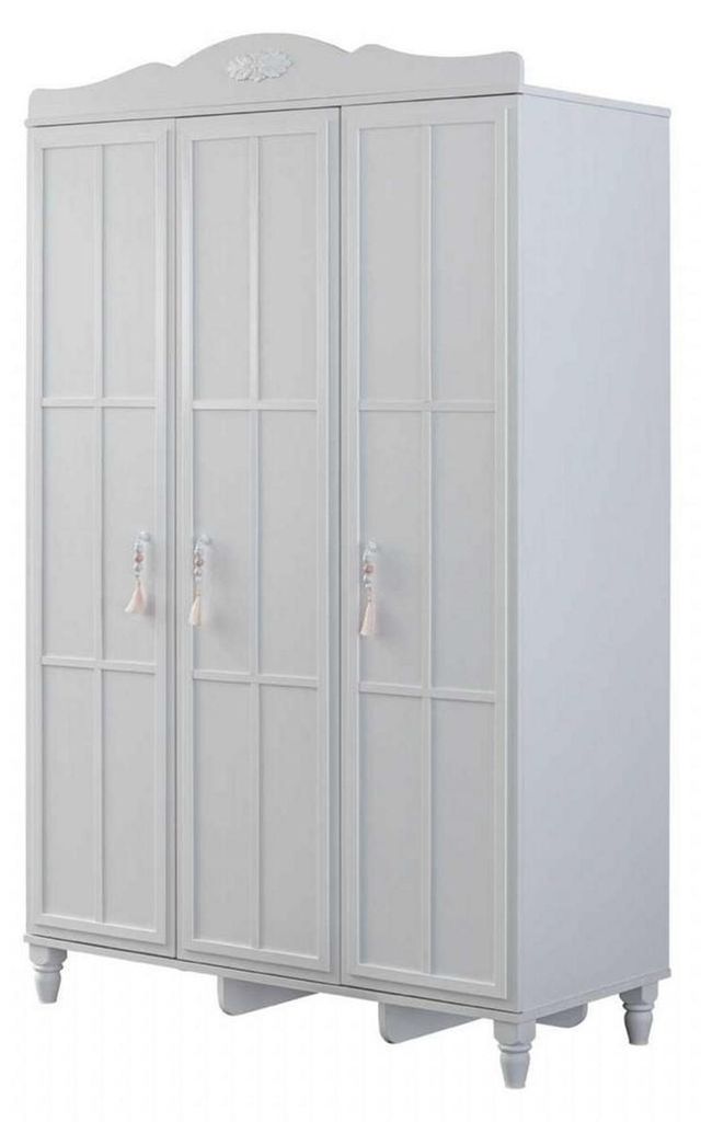 Luxus Kleiderschrank Kinderschrank Holzschrank Schrank Holz Weiß