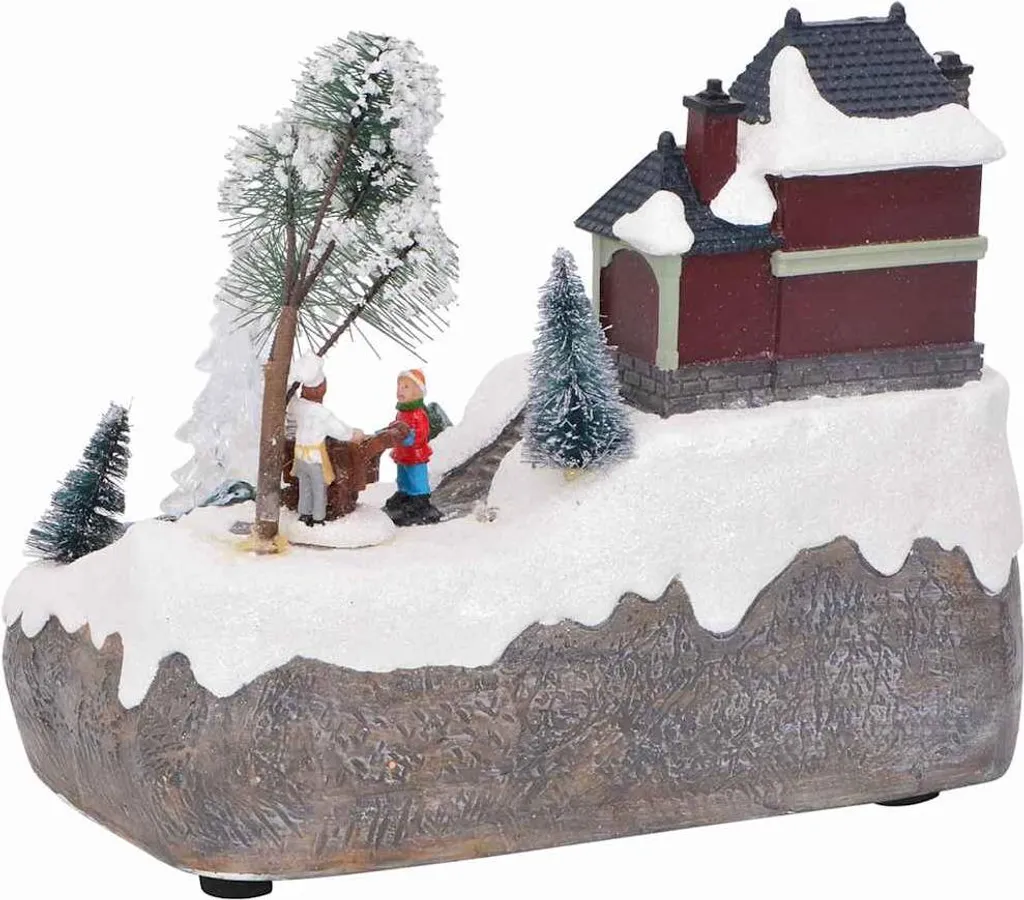 Table de Noël Multicolore vidaXL : Déco de Fête Robuste en Résine