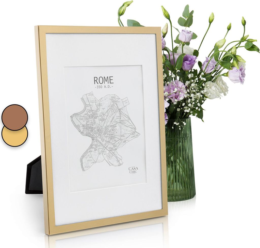 Casa Chic Cadre Photo, Cadre Photo en Metal de 31 x 23 cm, Image du produit 