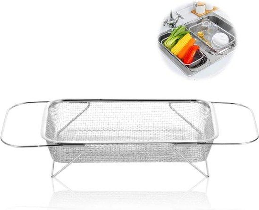 RVS-Abwasserpumpe mit Feinfilter - für Früchte und Salat - für die Arbeitsfläche