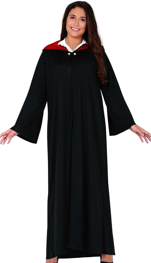 Fiestas Guirca - Student-Kostüm für Damen Set FG520 (L) (Schwarz/Rot)